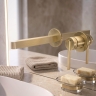 смеситель для умывальника Rea Grace скрытого монтажа brushed gold (REA-B4461)