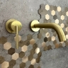 змішувач для умивальника Rea Argon прихованого монтажу, brushed gold + box (REA-B7808)