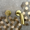 змішувач для умивальника Rea Argon прихованого монтажу, brushed gold + box (REA-B7808)