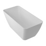 ванна із штучного каменю Omnires Parma 159x70 прямокутна white (PARMAWWBP)