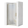 душевая дверь Rea Rapid Slide 130x195 безопасное стекло, прозрачное, gold (REA-K5615)