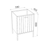 тумбочка під умивальник Lavita Mimir 60 підлогова, white (5900378339830)