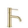 змішувач для умивальника Rea Lungo Diamond Low brushed gold (REA-B9843)