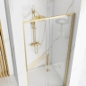 душевая дверь Rea Rapid Slide 150x195 безопасное стекло, прозрачное, gold (REA-K5617)