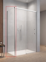 збоку стінка Radaway Idea S2 90x200,5 прозоре скло, хром (10117090-01-01)