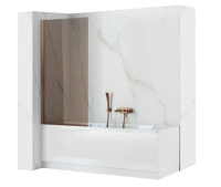 штора для ванни Rea Elegant 80х140 brush copper/brown (REA-W5695)