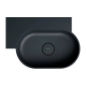 умывальник Omnires Ovo M+ 55,5x38,5 угловой, левый, matt black lava (OVO555UWLBLV)