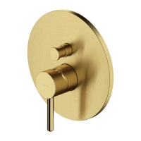 внешняя часть смесителя для ванны и душа Omnires Y скрытого монтажа, brushed brass (Y1235ROBSB)