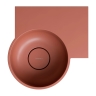 умивальник Omnires Ovo M+ 34,5х33,5 кутовий, правий, matt terracotta (OVO335UWPTE)