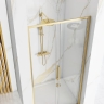 душевая дверь Rea Rapid Slide 110x195 безопасное стекло, прозрачное, gold (REA-K5613)