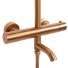 душевой гарнитур Rea Lungo brush copper, с термостатом (REA-P8807)