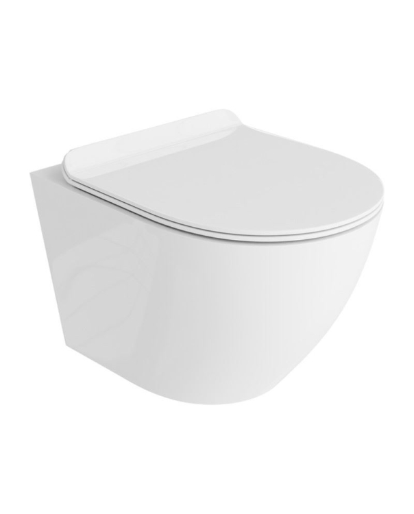 унитаз Lavita Sofi напольный, безободковый, с сиденьем, белый (5900378332558)