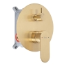 душевая система Rea Drop скрытого монтажа, brushed gold +BOX (REA-P9671)