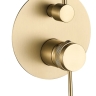 душова система Rea Lungo Grip brushed gold + box прихованого монтажу (REA-P8950)