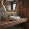 умывальник Rea Mika 50x38 beige (REA-U4332)