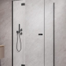душевая кабина Radaway Garda KDJ 90х195 левая, прозрачное стекло, черный (10700090-54-01L)