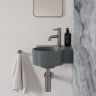 умывальник Omnires Ovo M+ 34,5х33,5 угловой, правый, matt ash grey (OVO335UWPAG)