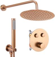 душовий комплект прихованого монтажу Rea Lungo brush copper (REA-P8808)