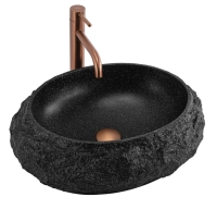 умывальник Rea Mika 50x38 black (REA-U4333)