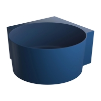 ванна Omnires Ovo M+ 120х120 круглая matt midnight blue (OVO120WNMB)