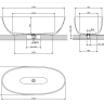 ванна Omnires Shell 175x78 окремо black lava (SHELL175WWBLV)
