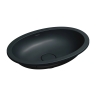 умивальник Omnires Shell 48х31 matt black lava (SHELL480UPBLV)