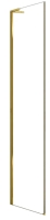 душові стінка Rea Montana 80х200 безпечне скло, прозоре, brushed gold (REA-K6633)