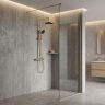 душевая система Rea Avanti с термостатом brushed gold (REA-P8920)