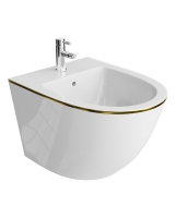 биде Lavita Sofi With Gold Line 49x36,5 подвесное (5900378325109)