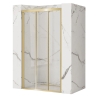 душевая дверь Rea Alex 90x190 стекло прозрачное, brushed gold (REA-K2506)