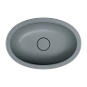 умивальник Omnires Shell 48х31 matt ash grey (SHELL480UPAG)