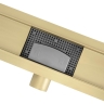 трап линейный Rea Neox 600 мм brushed gold (REA-G4892)