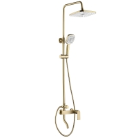 душевая система Rea Storm brushed gold (REA-P9535)