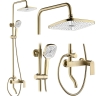 душова система Rea Storm brushed gold (REA-P9535)