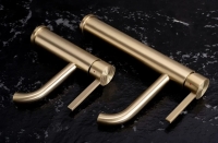 смеситель для умывальника Rea Foster низкий, brushed gold (REA-B6444)