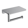 бумагодержатель с полкой Omnires Modern Project brushed nickel (MP60511NI)