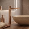 смеситель для умывальника Rea Logan brushed copper (REA-B6670)