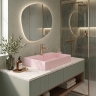 умывальник Rea Goya 37x60 pink (REA-U4411)