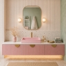 умывальник Rea Goya 37x60 pink (REA-U4411)