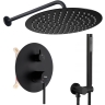 душевая система Rea Foss Clif + box скрытого монтажа, black matt (REA-P5968)