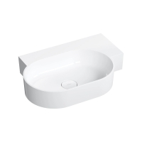 умивальник Omnires Parma M+ 64,5х44,5 кутовий, правий, gloss white (OVO645UWPBP)