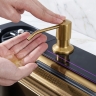 кухонна мийка Rea Alonzo 75x46 багатофункціональна з сифоном brush gold (ZLE-06419)