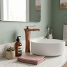 змішувач для умивальника Rea Laguna high brushed copper (REA-B8121)