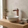 змішувач для умивальника Rea Laguna high brushed copper (REA-B8121)