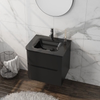 тумбочка с умывальником Lavita Atlanta 60 black (5900378335573)