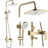душова система Rea Storm brushed gold (REA-P9536)