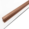 душова кабіна Rea Solar 80x100x190 безпечне скло, прозоре, copper brush (REA-K9513)