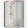 душова кабіна Rea Solar 80x100x190 безпечне скло, прозоре, copper brush (REA-K9513)