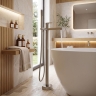 змішувач для ванни Rea Grace підлоговий brushed nickel (REA-B2238)