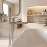 змішувач для ванни Rea Grace підлоговий brushed nickel (REA-B2238)